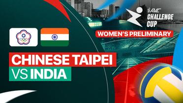 Chinese Taipei vs India - AVC Challenge Cup For Women