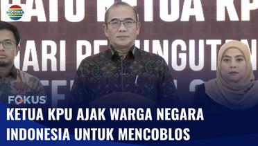 Ketua KPU Hasyim Asy'ari Pidato, Sampaikan Pesan kepada Pemilih untuk Hadir di TPS | Fokus