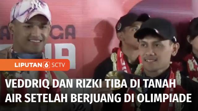 Pahlawan Olimpiade Veddriq Leonardo dan Rizki Juniansyah Tiba di Tanah Air | Liputan 6