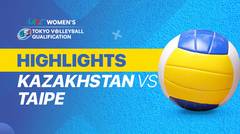 Match Highlight | Kazakhstan 3 vs 1 Taipei | AVC Women's 2020 Volleyball Qualification