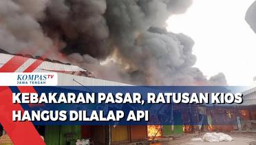 Kebakaran Pasar Ngawen, Ratusan Kios Hangus Dilalap Api
