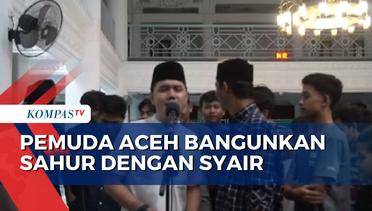 Aksi Pemuda di Aceh Bangunkan Sahur dengan Nyanyian Syair Merdu