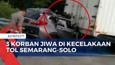 Minibus Tabrak Truk di Tol Semarang-Solo KM 472, 3 Korban Jiwa & 1 Luka-luka!
