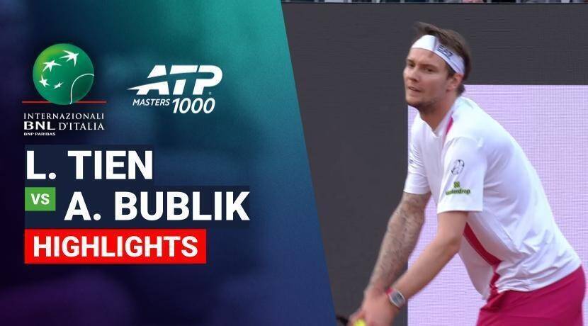 Learner Tien vs Alexander Bublik - Round 3 (Supertennis Arena) | ATP 1000: Internazionali BNL d'Italia 2026