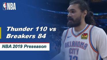 NBA | Cuplikan Pertandingan: Thunder 110 vs Breakers 84 | 2019 NBA Preseason