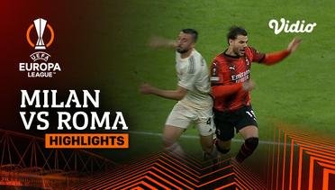 Milan vs Roma - Highlights | UEFA Europa League 2023/24 - Quarter Final