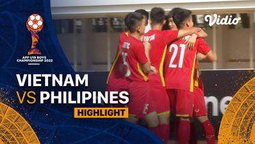 Highlight - Vietnam vs Filipina | AFF U-19 Championship 2022