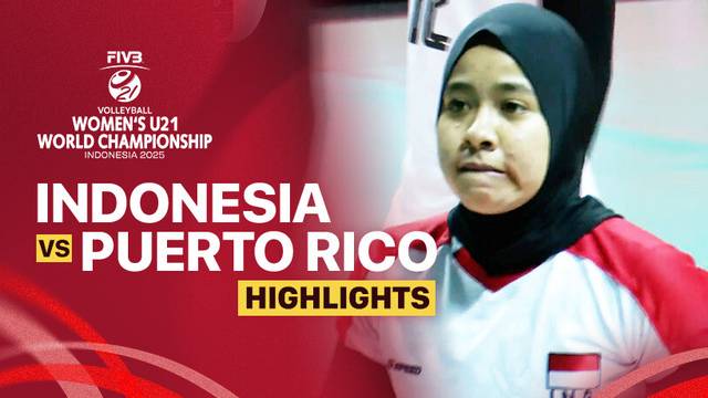 Indonesia vs Puerto Rico - Highlight | FIVB Women's U21 World Championship 2025