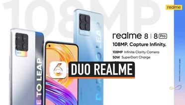 Duo Realme 8 Melenggang di Indonesia, Ini Spesifikasi dan Harganya
