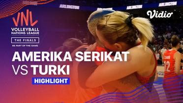 Match Highlights | Semifinal: Amerika Serikat vs Turki | Women's Volleyball Nations League 2023