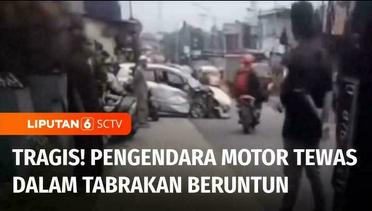 Tragis! Tabrakan Beruntun di Bandung Barat, Seorang Pengendara Motor Tewas | Liputan 6