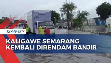 Pantura Kaligawe Semarang Banjir, Sejumlah Kendaraan Mogok
