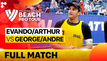 Full Match | Semifinals: Evando Arthur (BRA) vs George Andre (BRA) | Beach Pro Tour - Challenge Jurmala, Latvia 2023