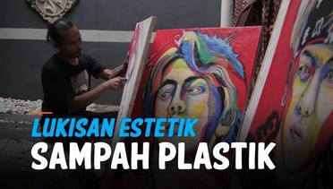 Peduli Lingkungan, Seniman Ini Olah Sampah Plastik Jadi Lukisan Estetik