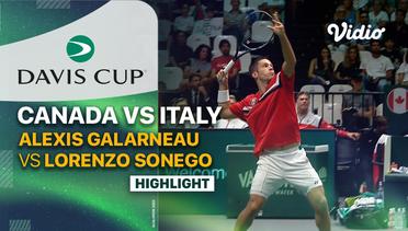 Highlights | Canada (Alexis Galarneau) vs Italy (Lorenzo Sonego) | Davis Cup 2023