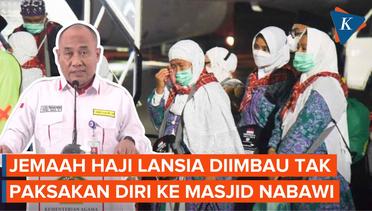 Jemaah Haji Lansia Diimbau Tak Paksakan Diri ke Masjid Nabawi Akibat Cuaca Terik