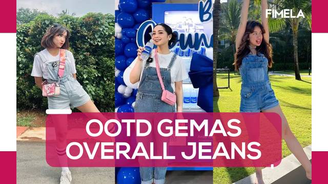 Adu Outfit Nagita Slavina, Fuji dan Rebecca Klopper Pakai Overall Jeans, Penampilan Gemas Bak Remaja