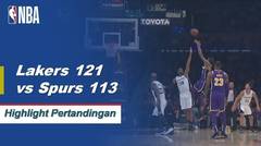 NBA I Cuplikan Pertandingan :  Lakers 121 vs Spurs 113