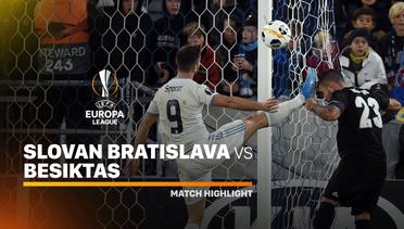 Full Highlight - Slovan Bratislava Vs Besiktas | UEFA Europa League 2019/20