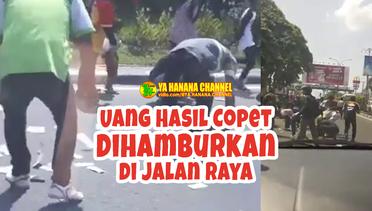 Heboh! Uang Puluhan Juta Hasil Copet Dihamburkan di Jalan Palembang, 21 Juni 2017