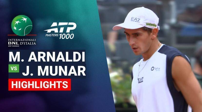 Matteo Arnaldi vs Jaume Munar - Round 1 (Campo Centrale) | ATP 1000: Internazionali BNL d'Italia 2026