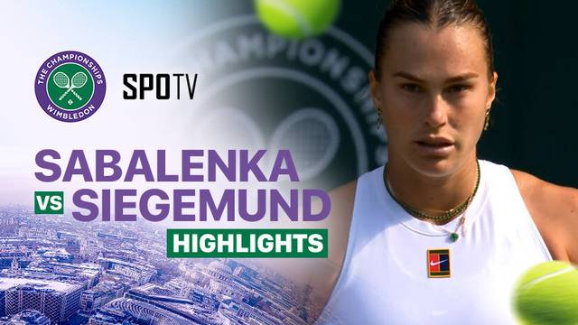 Aryna Sabalenka vs Laura Siegemund - Highlights | Wimbledon 2025