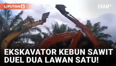 Pusing! Ekskavator di Siak Riau 'Adu Mekanik' Akibat Rebutan Lahan
