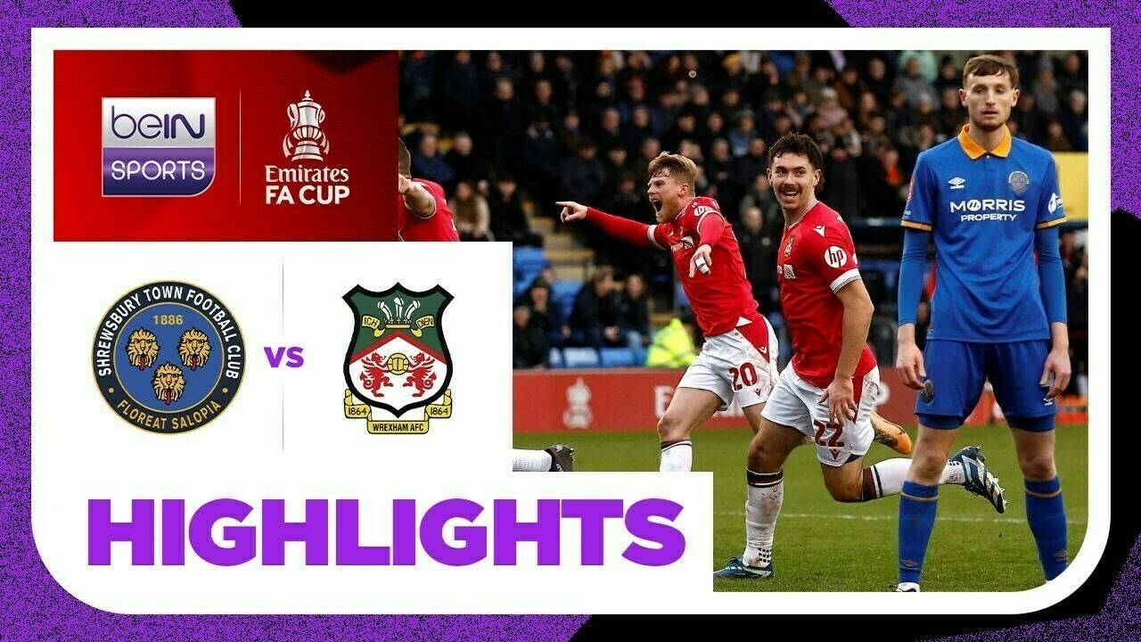 Shrewsbury vs Wrexham Highlights FA Cup 2023/24 Vidio