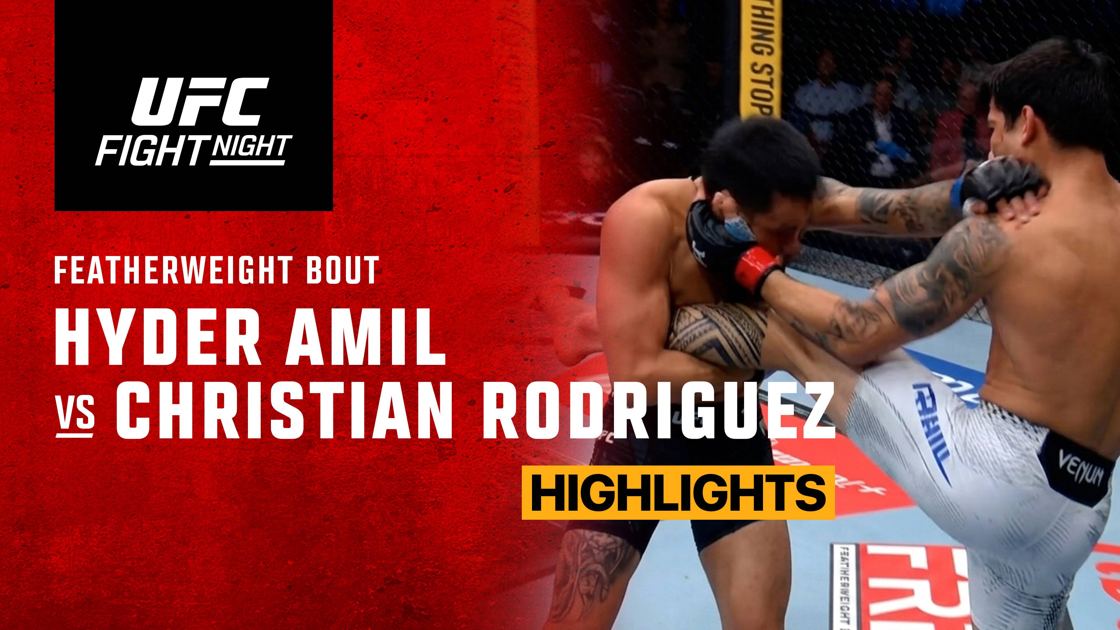 Hyder Amil vs Christian Rodriguez - Featherweight | UFC Fight Night