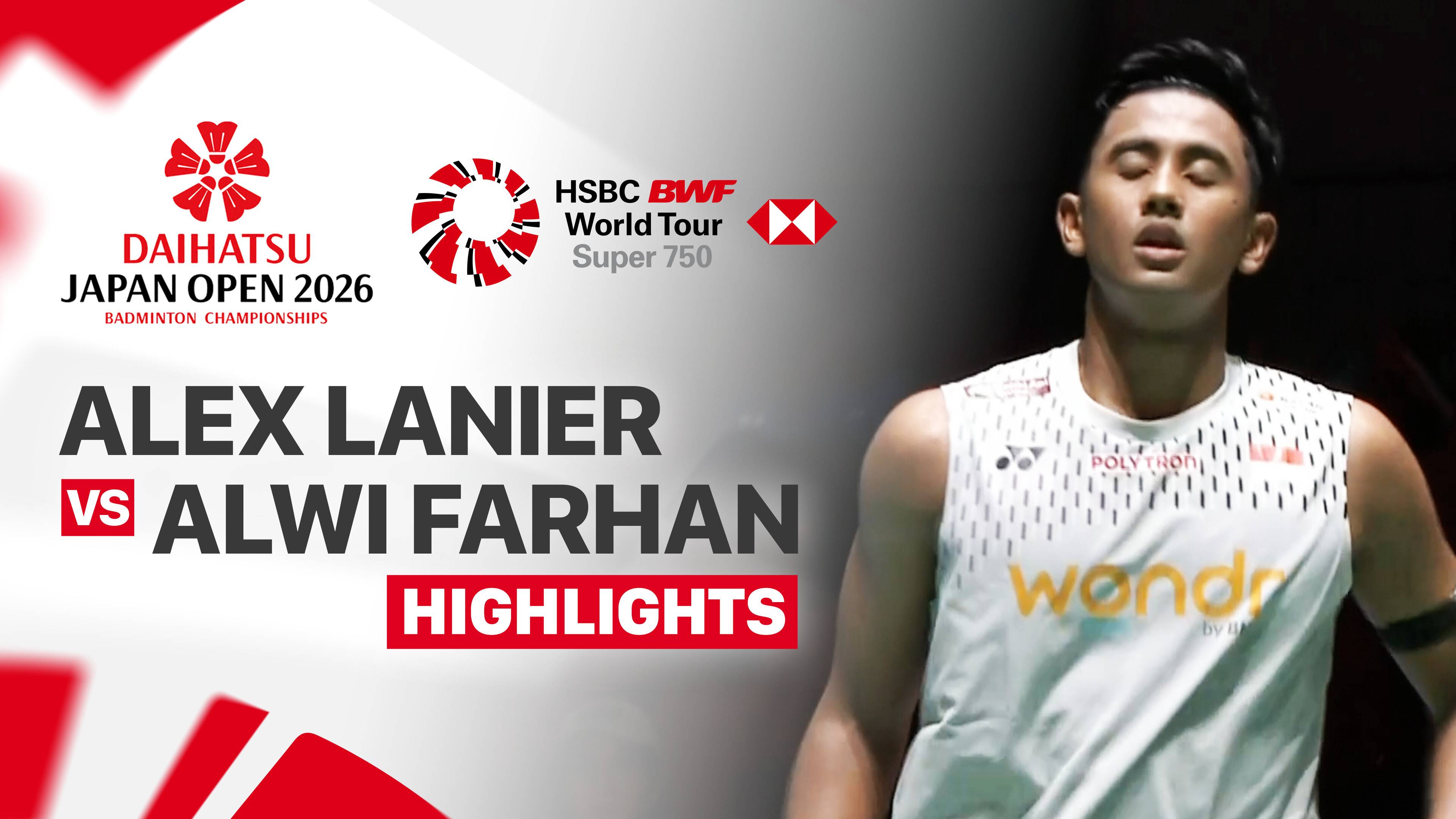 Alex Lanier (FRA) vs Alwi Farhan (INA) - Men's Singles Round of 16 | Daihatsu Japan Open 2026