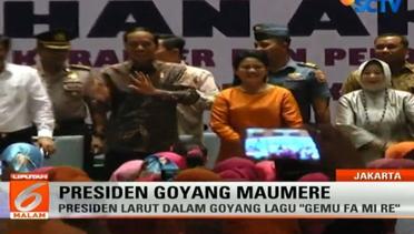 Intip Serunya Jokowi dan Iriana Joget Maumere Bareng Ibu Paud se-DKI - Liputan6 Malam