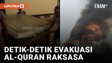 Warga Gotong Royong Angkut Al-Quran Raksasa Masjid Jakarta Islamic Center