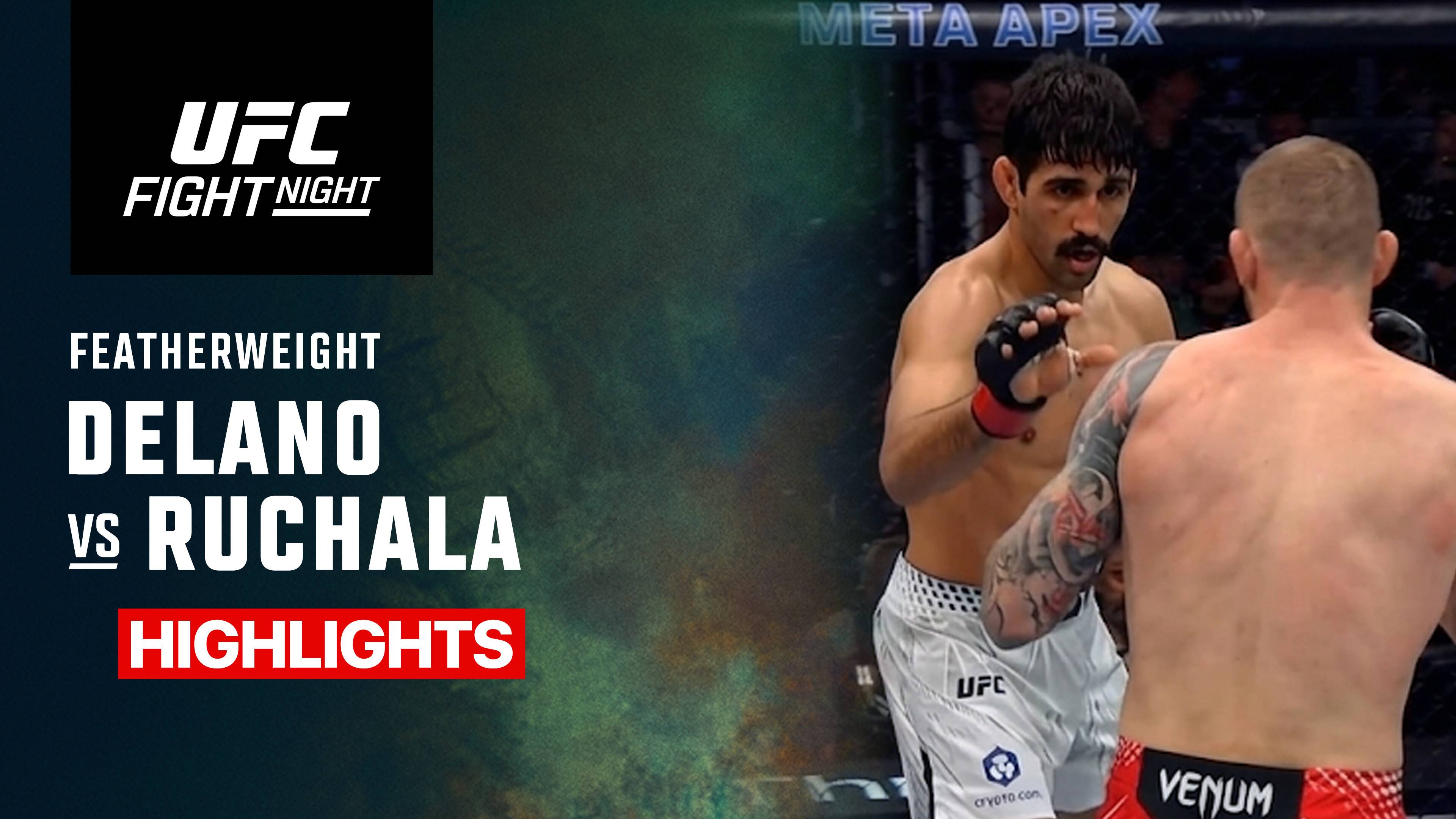 Jose Delano vs Robert Ruchala - Featherweight | UFC Fight Night