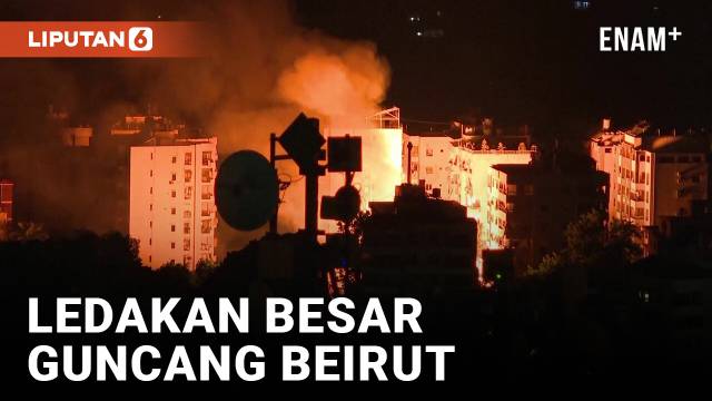 Beirut 'Membara' Usai 10 Serangan Udara Diluncurkan Israel