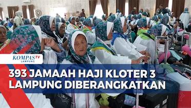 393 Jamaah Haji Kloter Ketiga Lampung Diberangkatkan