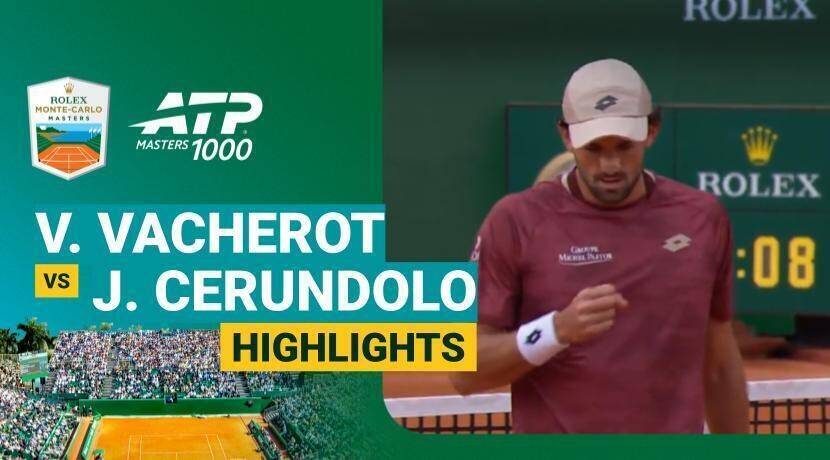 Valentin Vacherot vs Juan Manuel Cerundolo - Round 1 (Court Rainier III) | ATP 1000: Rolex Monte-Carlo Masters 2026