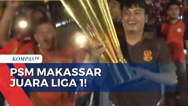 PSM Makassar Juara Liga 1! Ratusan Suporter Rayakan dengan Pawai & Pesta Kembang Api