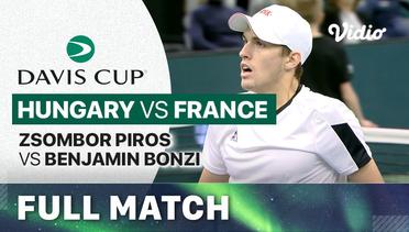 Full Match | Hungary vs France - Day 1 | Zsombor Piros vs Benjamin Bonzi | Davis Cup 2023