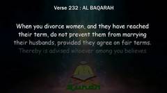 verse 231 to 233 (Chapter 2) AL BAQARAH