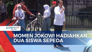 Presiden Jokowi Beri Sepeda Pada Siswa di Malang Karena Hafal Pancasila