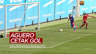 Gol Perdana Sergio Aguero Bersama Barcelona
