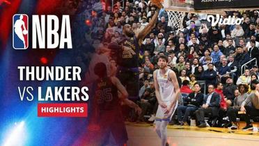 Oklahoma City Thunder vs LA Lakers - Highlights | NBA Regular Season 2023/24