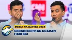 Gibran Ucapkan Hari Ibu di Arena Debat