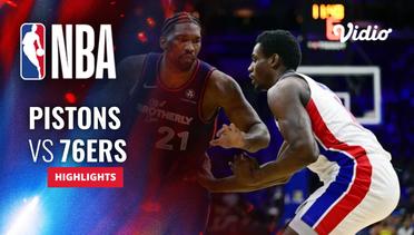 Detroit Pistons vs Philadelphia 76ers - Highlights | NBA Regular Season 2023/24