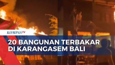 Kebakaran 20 Bangunan di Karangasem Bali, 19 WNA Berhasil Selamatkan Diri