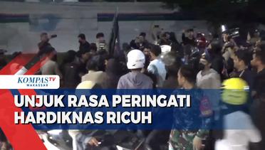 Unjuk Rasa Peringati Hardiknas Ricuh di jalan sultan alauddin Makassar