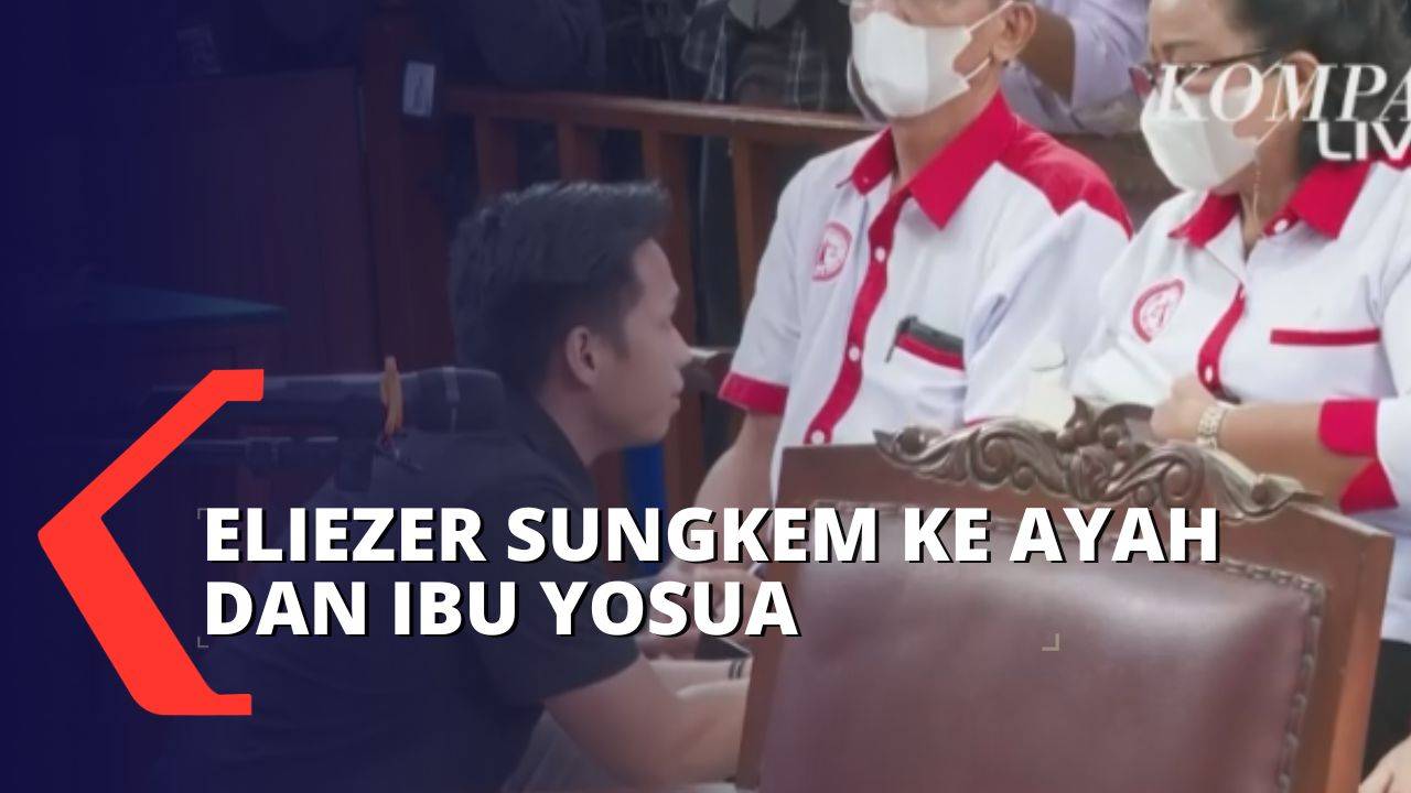 Momen Bharada Eliezer Sungkem Ke Ayah Dan Ibu Brigadir Yosua Hutabarat Kompas Tv Vidio 