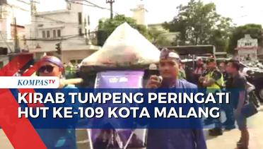 Kemeriahan Kirab Ribuan Tumpeng untuk Peringati HUT Ke-109 Kota Malang