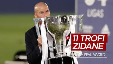11 Trofi yang Dipersembahkan Zinedine Zidane Sebagai Pelatih Real Madrid, Termasuk 2 Gelar La Liga