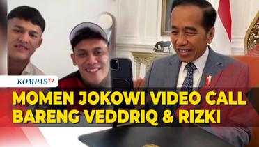 Momen Jokowi Video Call Bareng Veddriq Leonardo & Rizki Juniansyah